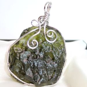 Large Moldavite pendant